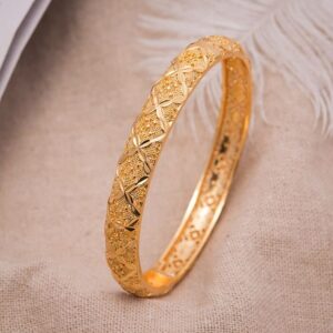 4Pcs/Lot 24K Dubai Fashion Women’s Bangle Set