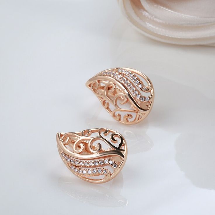 Elegant Drop Earrings Texture Geometric Women Zircon Earrings