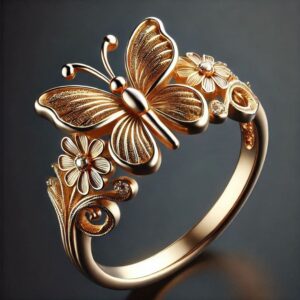 Monarch Butterfly Garden Ring