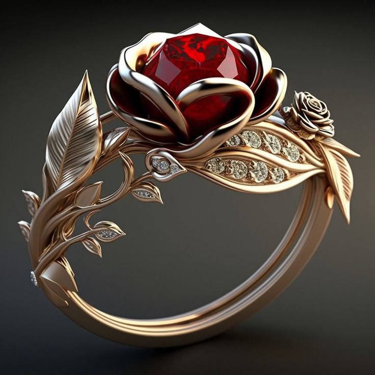 Rose promise ring
